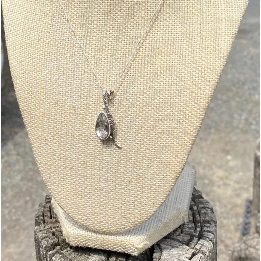 White Topaz Necklace - Picture 8 of 16